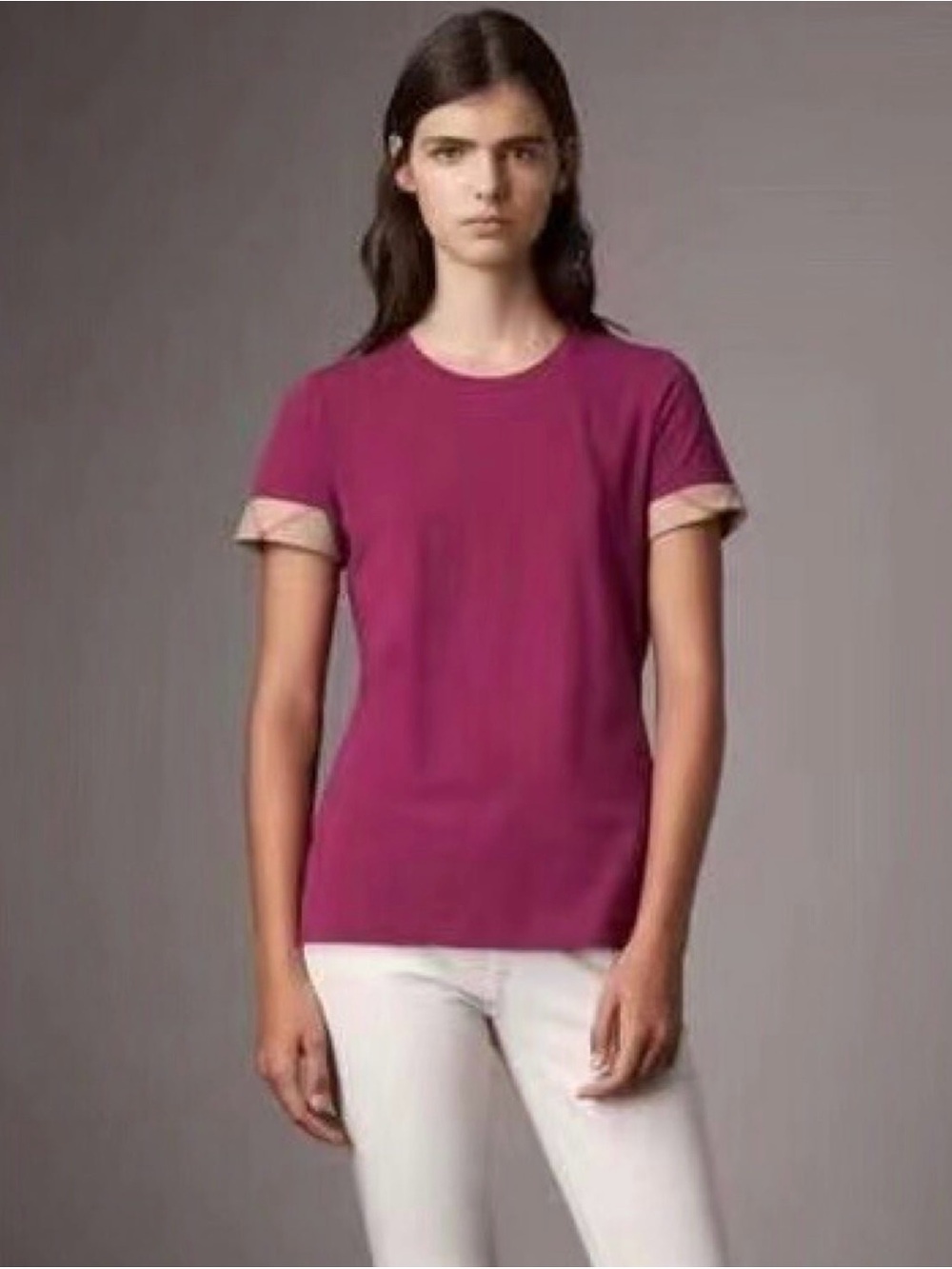 NWT Burberry women short sleeve tee shirt size S
